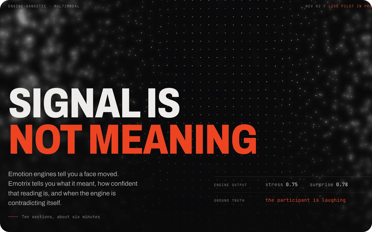 The Emotrix website